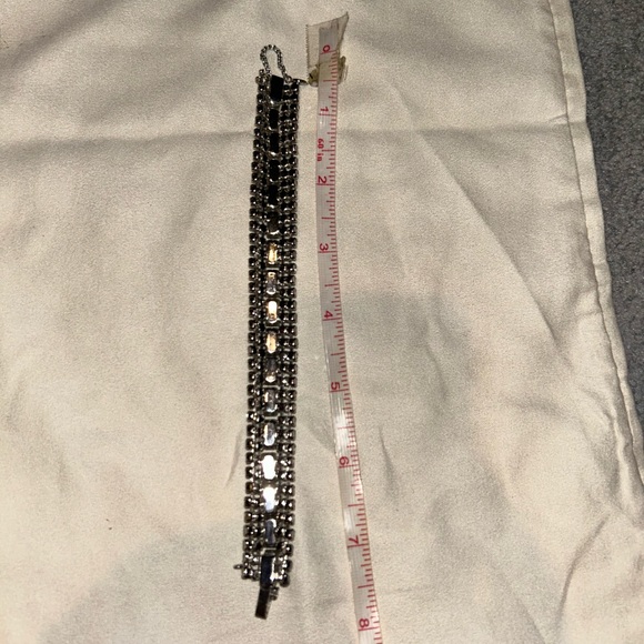 Vintage rhinestone Art Deco style bracelet - Picture 2 of 6